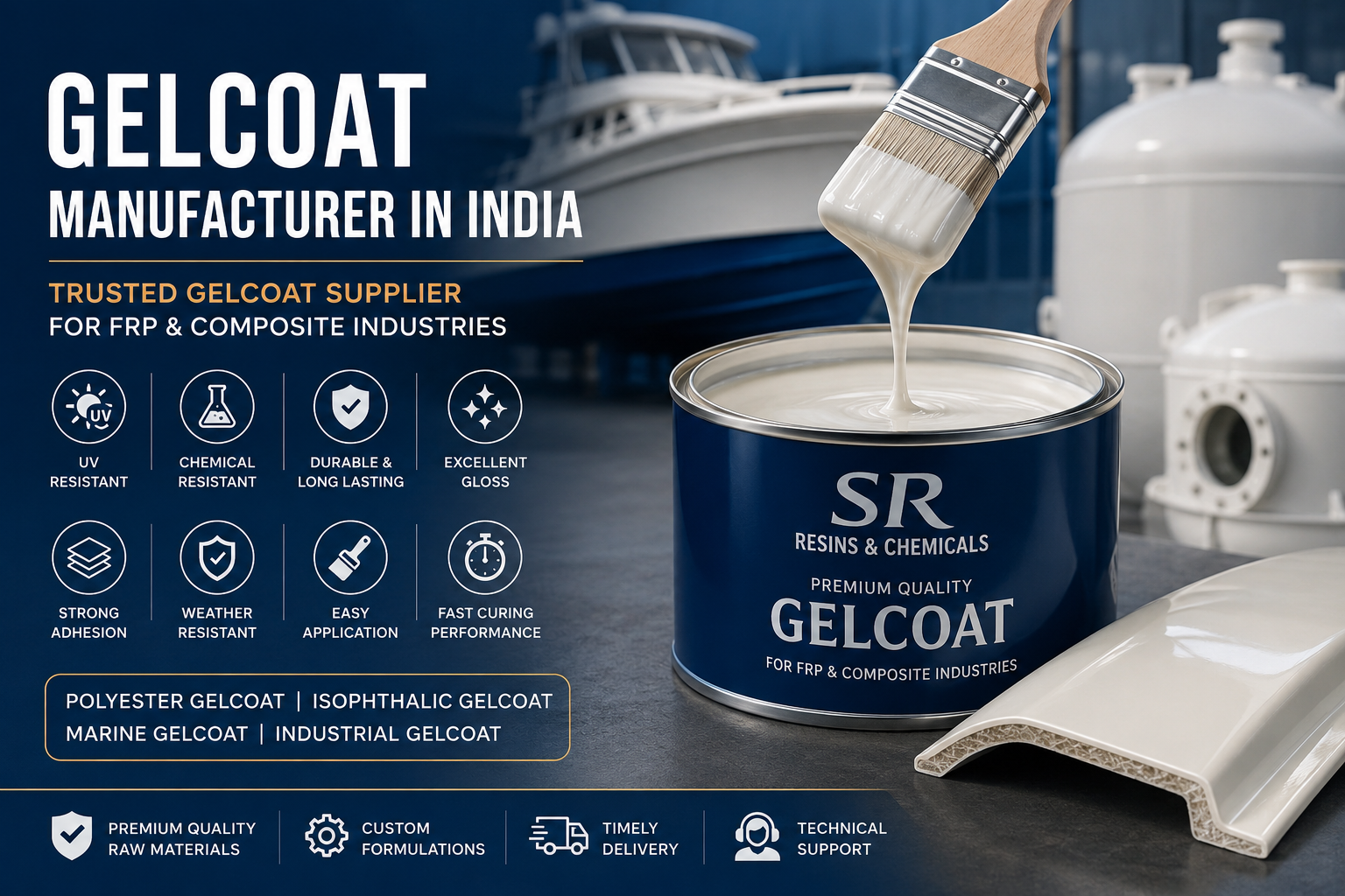 Gelcoat Manufacturer in India
